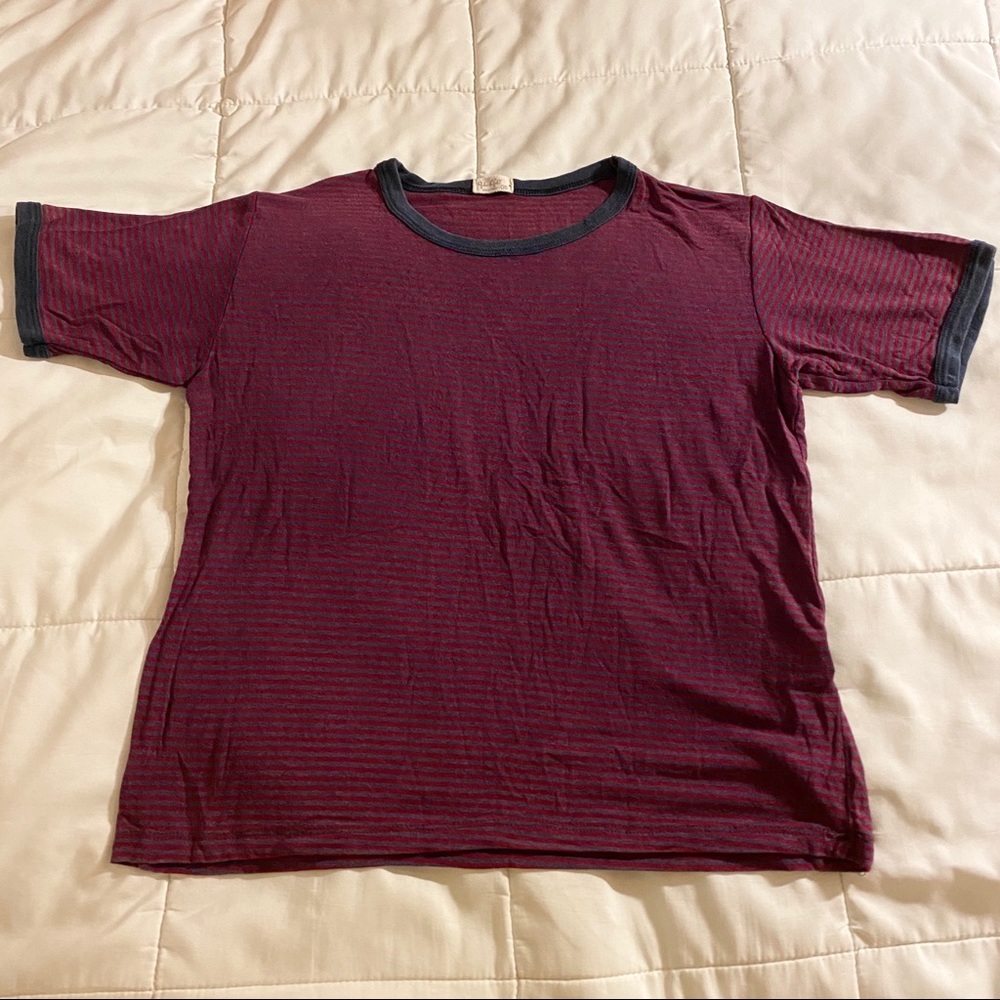 Brandy Melville Maroon/Gray Top OS